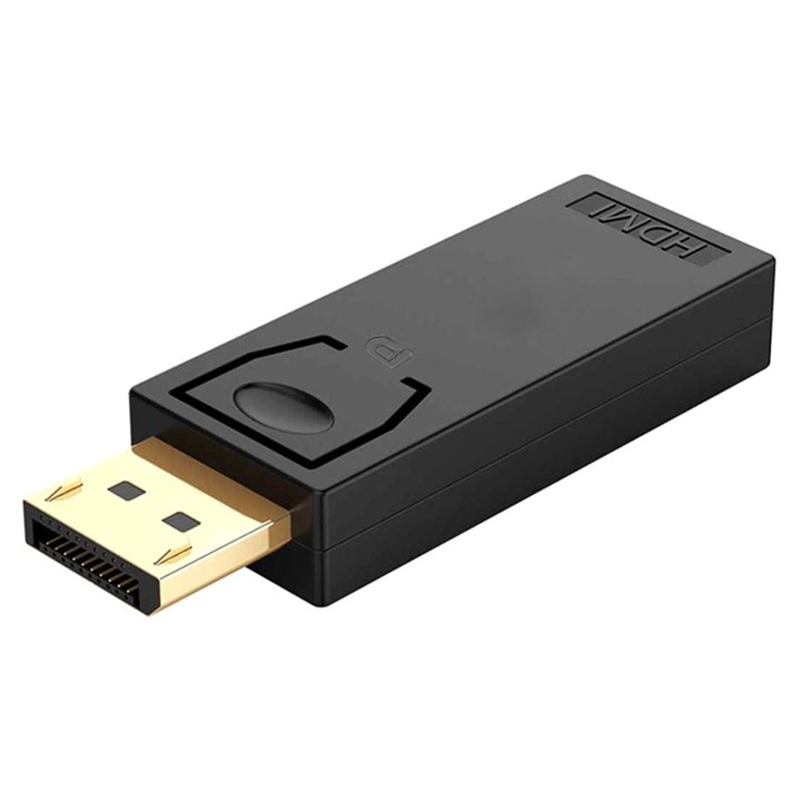 Adaptor DisplayPort la HDMI CAB-DP065, PowerTech, Pasiv, 4K, Negru