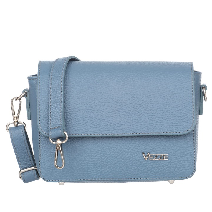 Kis bőr táska, Vezze, latin kék
