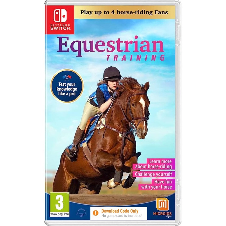 Игра MAXIMUM GAMES Equestrian Training, Code in a box за Nintendo Switch