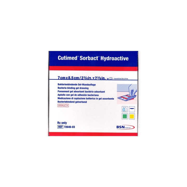 Превръзка Cutimed, Sorbact Hydroactive, 7 х 8.5 см