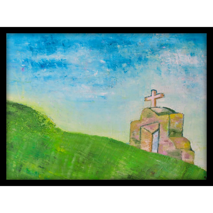Újrafelfedező festmény, Sara's Beautiful Art, olajfestmény vászonra, pamutvászon feszített keretre, 30cm x 40cm