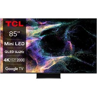 Televizor TCL MiniLed 85C845, 214 cm, Smart Google TV, 4K Ultra HD, 100 Hz, Clasa G (Model 2023)