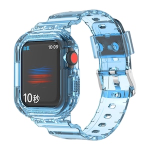 Curea silicon smartwatch iFinne®, compatibila Apple Watch Ultra/SE/8/7/6/5/4/3/2/1, Display 40/41, culoare Albastru