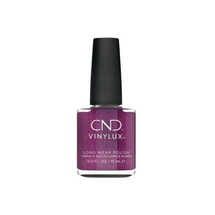 Lac de unghii Drama Queen, CND Vinylux, Metalizat, Mov, 15 ml