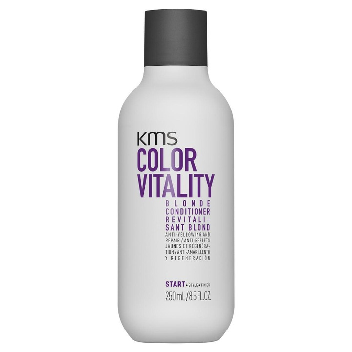 Balsam de par KMS ColorVitality, 250 ml, pentru nuante blonde, imbunatateste tonurile galbene