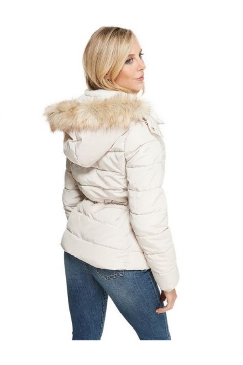 Geaca de iarna, Guess, Poliester, Alb, XL