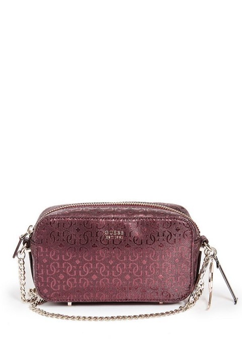 Tamra női crossbody táska, Guess, Műbőr, 20 x 12 x 7 cm, Sötétbordó