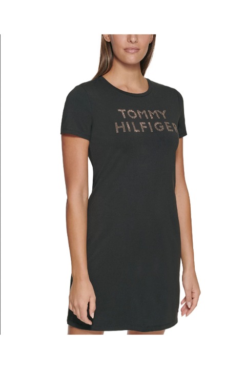 Рокля, Tommy Hilfiger, памук/еластан, сиво, S