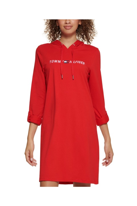 Tommy Hilfiger червена дамска рокля с лого