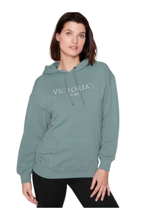 Victoria's Secret kapucnis pulover, pamut/polieszter, Zöld