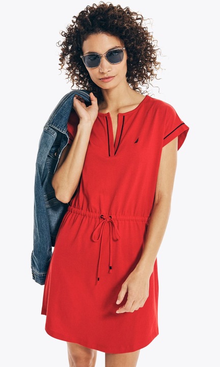 Рокля, Nautica, Памук, Червен, M