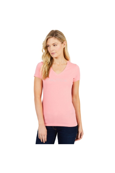 Női póló, Nautica, Pamut, Rózsaszín, XS