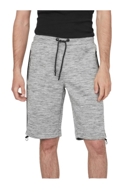 Pantaloni scurti barbati, Guess, Poliester, Marime L, Gri
