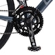 Bicicleta semicursiera de sosea Carpat Road Pro JSX27216, cadru Aluminiu, echipare Shimano, roata 28 inch, frana disc fata/spate, 16 viteze, gri cu alb