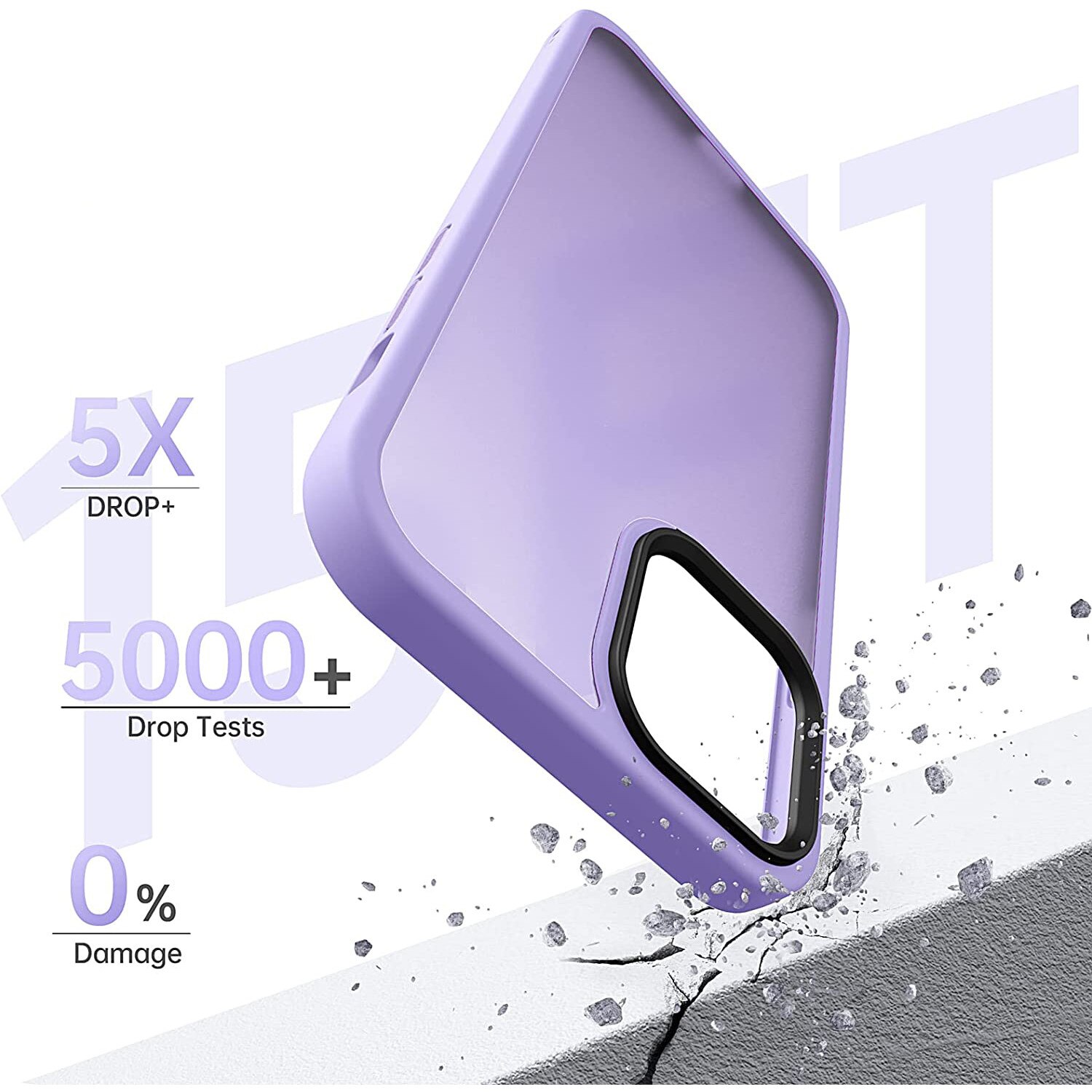 Husa pentru IPhone 12 / 12 PRO, MobileSmart, Hybrid ultra slim, carcasa spate Antisoc, Purple