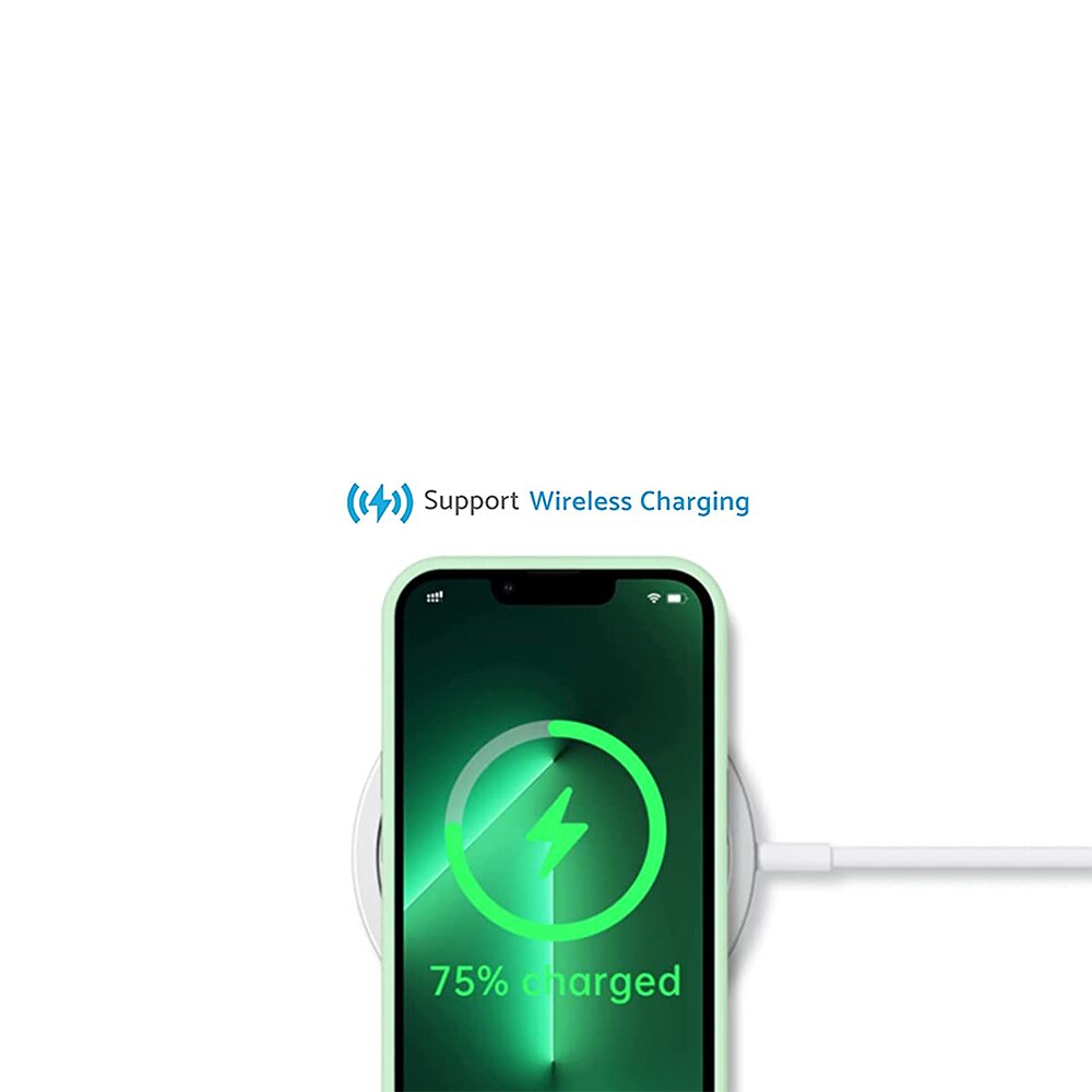 Husa pentru IPhone 13 PRO MAX, MobileSmart, Hybrid ultra slim, carcasa spate Antisoc, Light Green