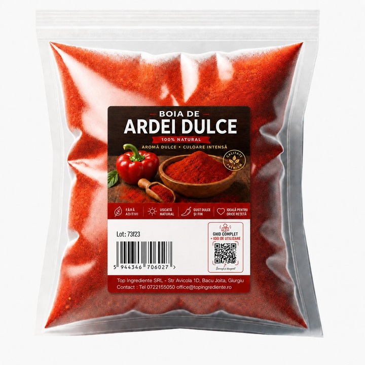 Boia de Ardei Dulce, Paprika Pulbere 500g