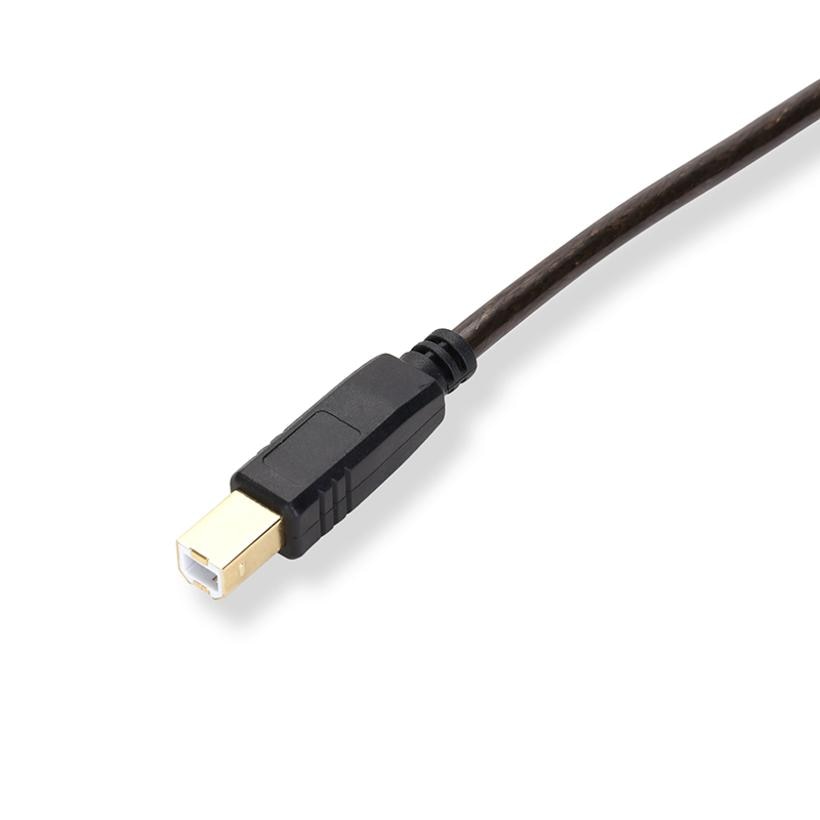 USB 2.0 A - USB B кабел за принтер, черен, дълъг 5 метра - eMAG.bg