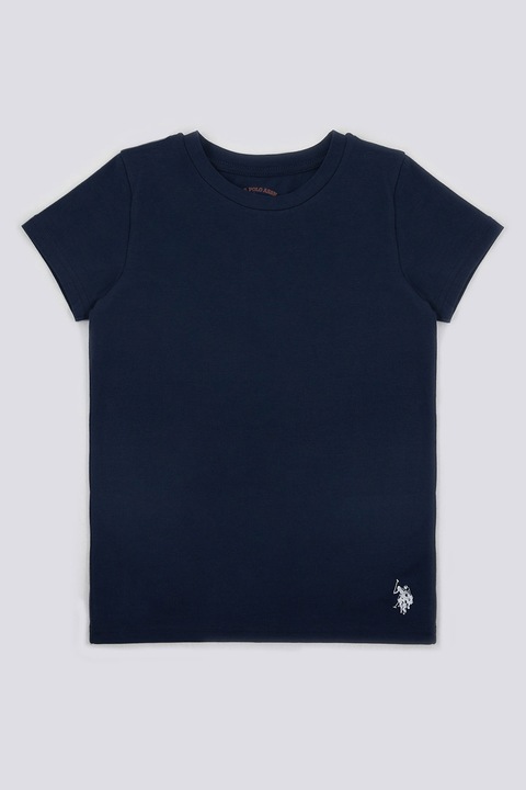 U.S. Polo Assn., Tricou cu decolteu rotund, Bleumarin