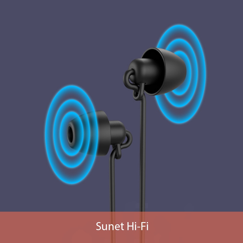 Casti hands-free in-ear, conector audio Jack 3.5 mm, Microfon HD, 1.2 m Sleep Earphones, Negru, KOF-BBL7931