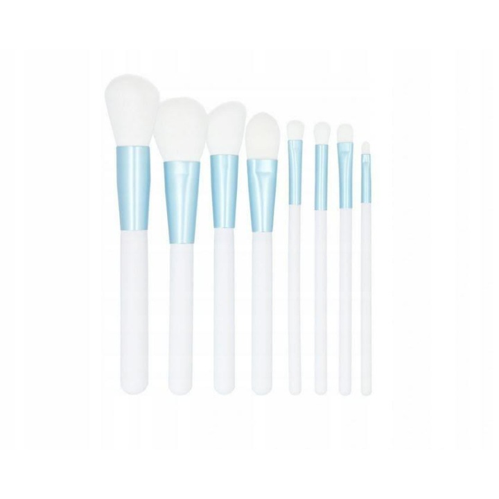 MIMO Makeup Brush Set White set perii machiaj 9 Pcs