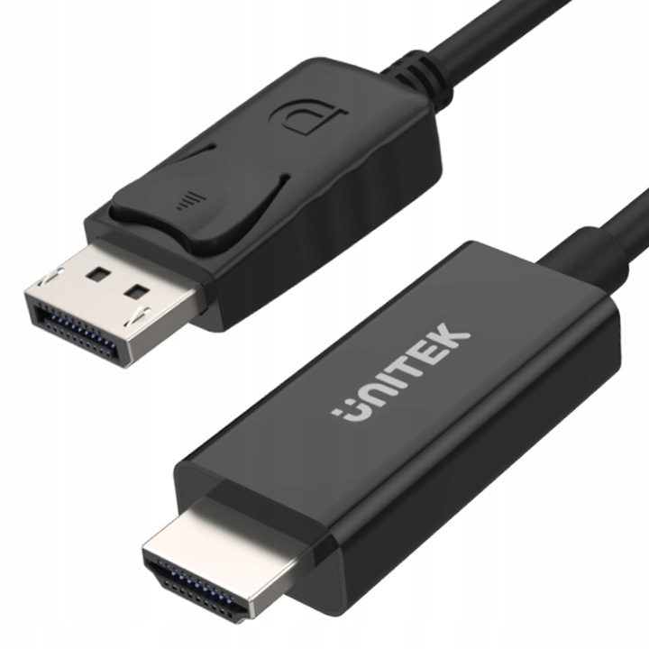 Adaptor Unitek, Displayport la HDMI, 1.8m, Negru