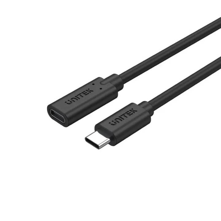Cablu, Unitek, USB-C, 10Gbp, s 4K, PD 100W, 1.5 m, Negru