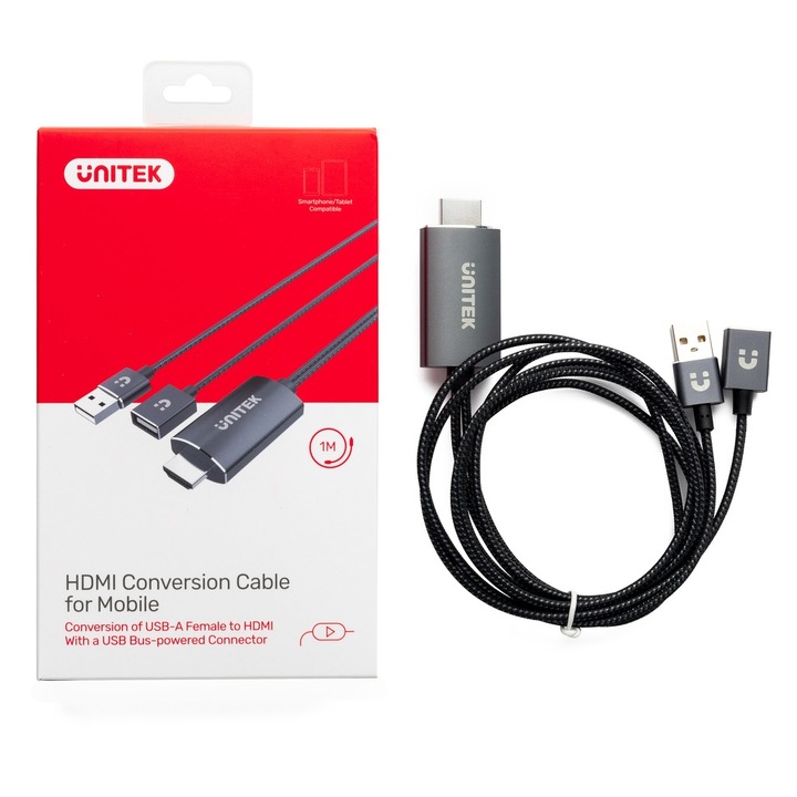 Cablu, Unitek, USB/HDMI, Negru - eMAG.ro