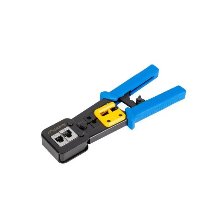 Cleste pentru cablu retea RJ45/RJ12, Albastru/Negru