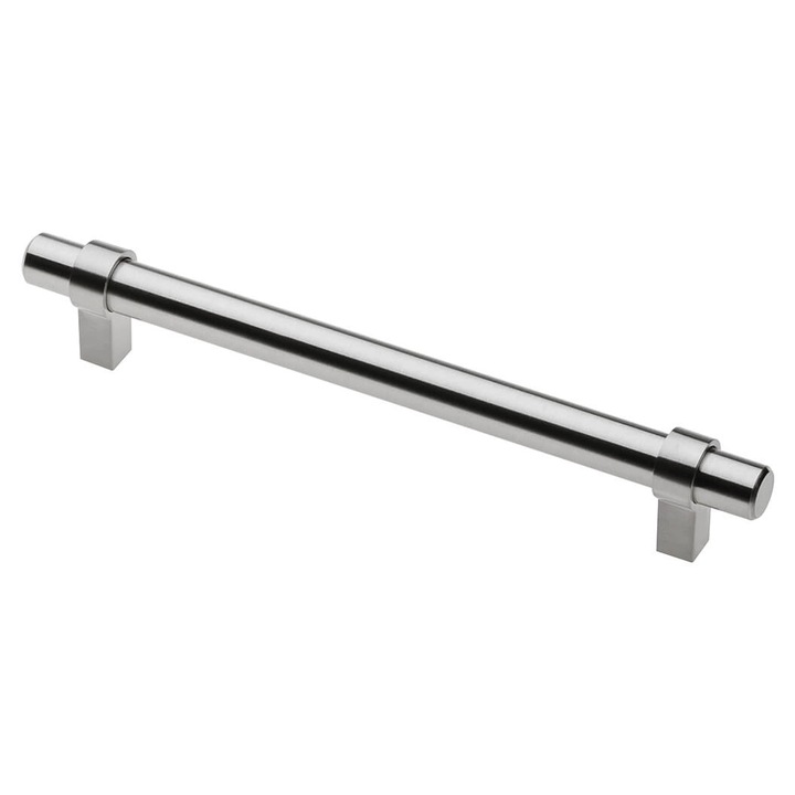 Maner metalic TRIEST 192 mm, otel periat