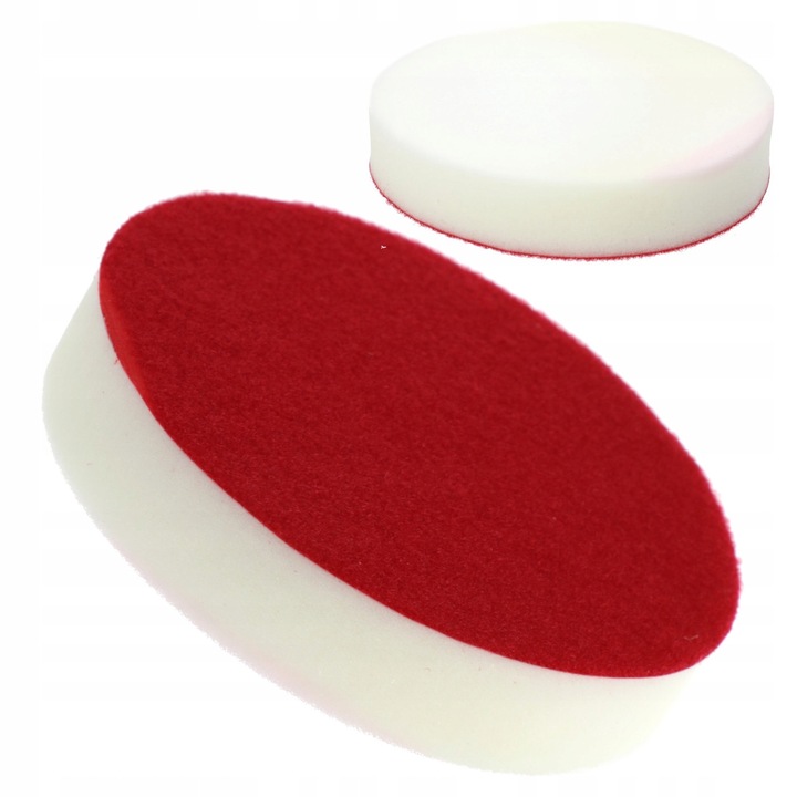 Burete de slefuit Velcro, Diametru: 150 mm, Grosime burete: 25 mm, Atasament: Velcro, Manopera profesionala, Calitate inalta, Alb