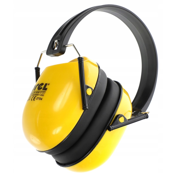 Casti De Protectie, Material Abs, Nivel De Atenuare 29 Db, Calitate Superioara, Certificat Ce, Protectie Ridicata, Pernite Rotative, Galben