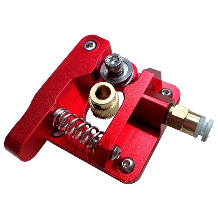 Izzós tolókészlet a Creality-hez, Extruder Upgrade MK8 Bal, Bowden, Alumínium, Piros