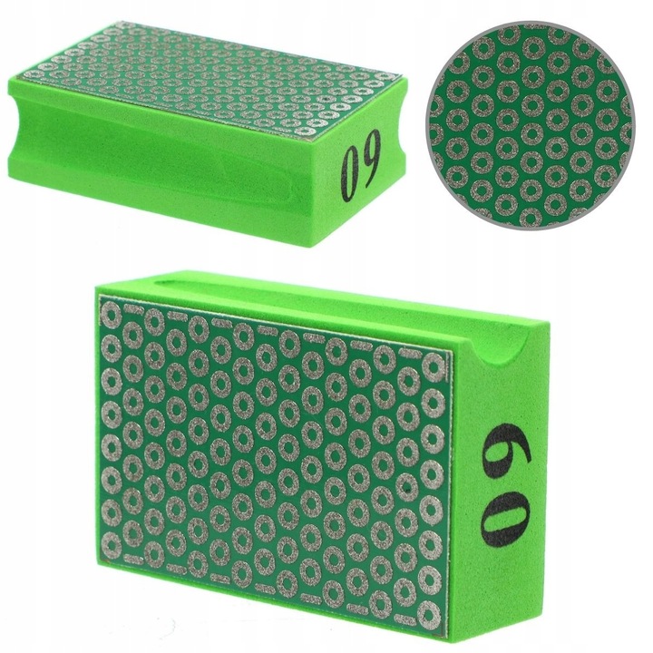 Burete abraziv Drel, 94x60x32mm, Granulatie 60