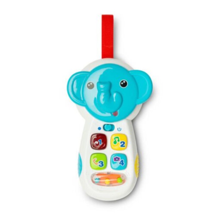 Oktatójáték, elefánt telefon, +18 hónapos, tarka, TOYZ