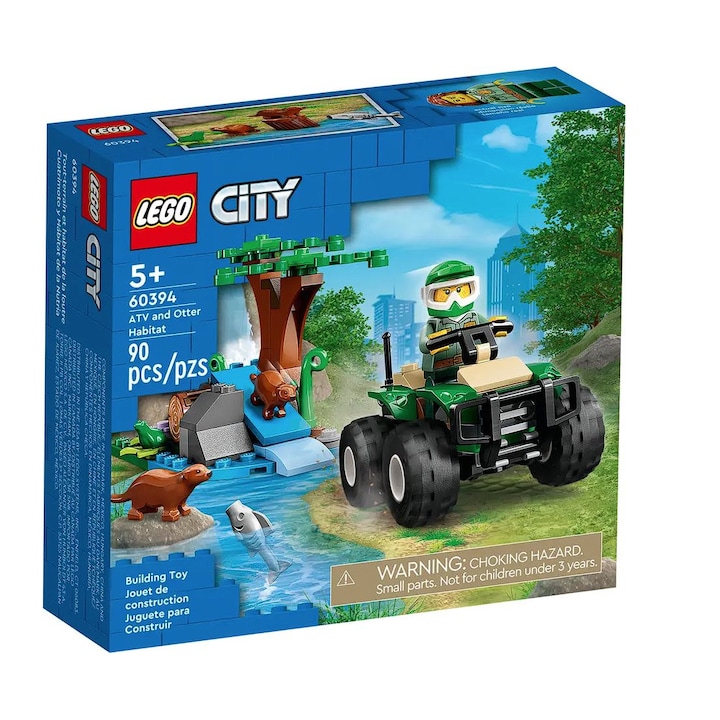 ATV и местообитание на видри LEGO® CITY, 60394, 90 части