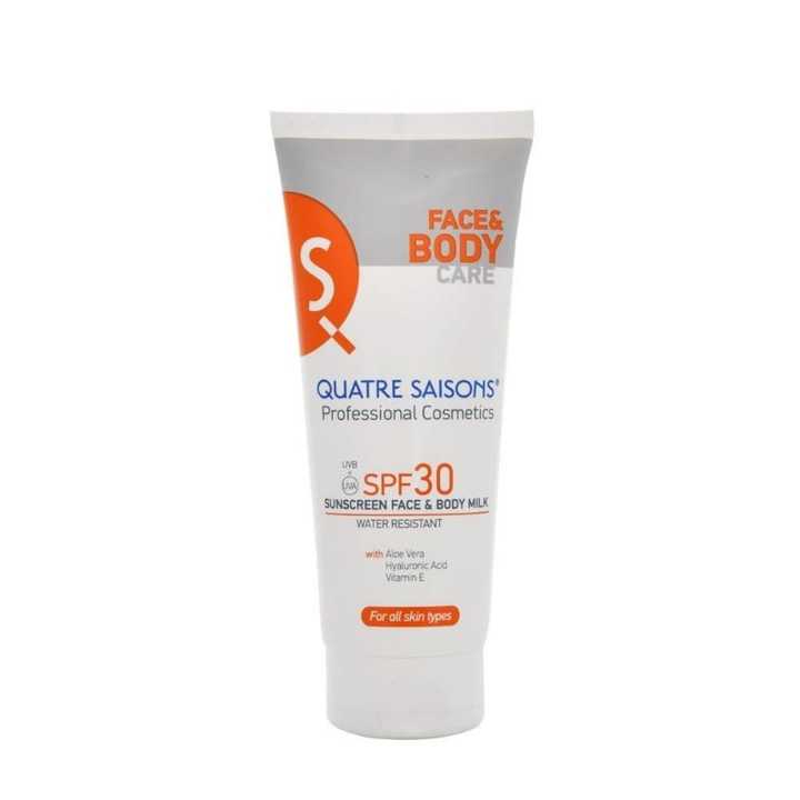 Lapte pentru fata si corp, QS Professional, SPF30, 200 ml