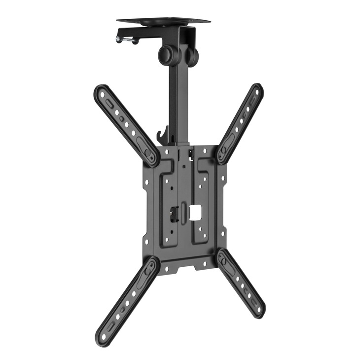Blackmount BM-CM344 таванна TV опора, сгъваема, диагонали 23''-55'', макс. 20KG, черна