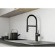 Смесител за кухня Blanco Catris S 525793, 3/8'', Изтеглящ се душ, 2 струи, Черен / Мат