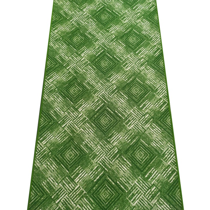 Traversa Miru, Antiderapanta, Verde, 80cm latime cu 300cm