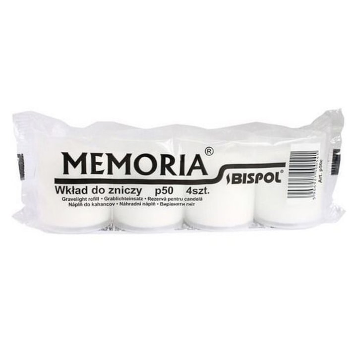 3 db-os fehér gyertya szett, Bispol Reserve típusú, 14 órás