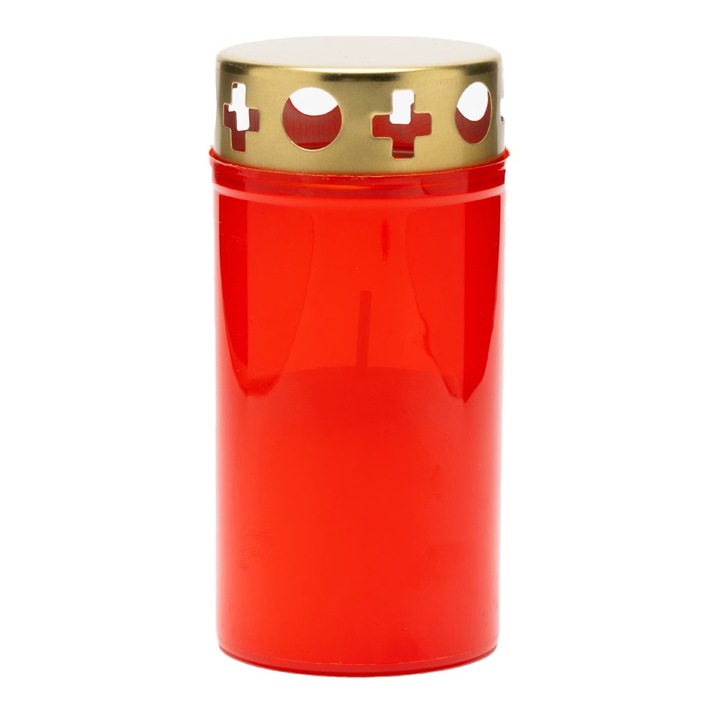 Set 8 x Candela Plastic cu Capac Italia P1 - 130, 36 Ore