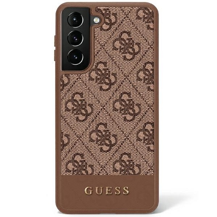 Eredeti tok GUESS GUHCS23LG4GLBR for SAMSUNG S23 Ultra (4G Bottom Sprite / brown)