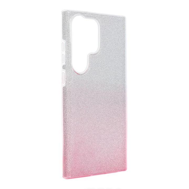 Husa pentru telefon, compatibila cu Samsung S23 Ultra shining clear pink