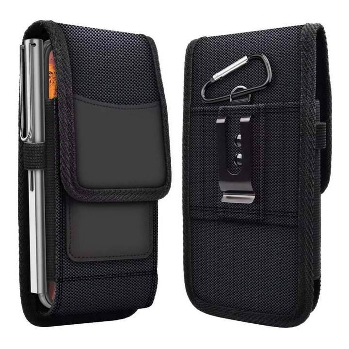 Vertical Belt Holster OXFORD - Model 2 - IPHONE 6 / 7 / 8 / 12 MINI / 13 MINI / SAMSUNG A53 5G / A52 5G / A52 LTE ( 4G ) / A52s 5G / A32 4G / A40 / S5