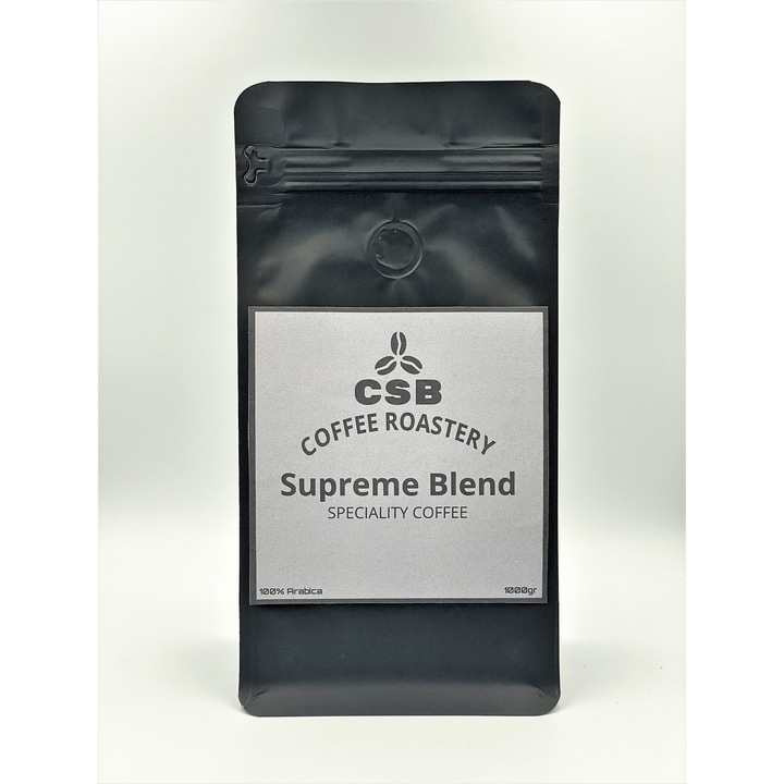 Cafea boabe de specialitate proaspat prajita, CSB Coffee Roastery, Supreme Blend, 1 Kg