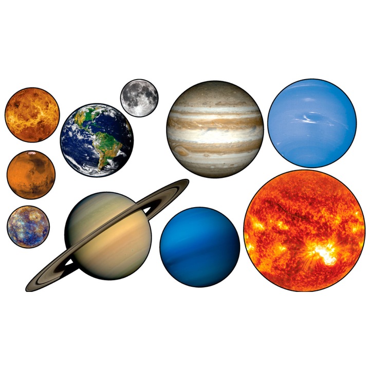 Sticker decorativ - Planete, pachet, 30x90cm