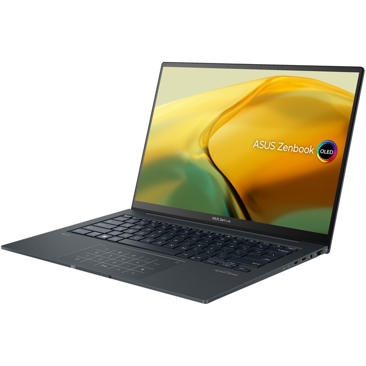 Лаптоп ASUS Zenbook 14X OLED UX3404VA, Intel® Core™ i5-13500H, 14.5", 2.8K OLED, 16GB, 1TB SSD, Intel® Iris® Xᵉ Graphics, Windows 11 Pro, Inkwell Gray