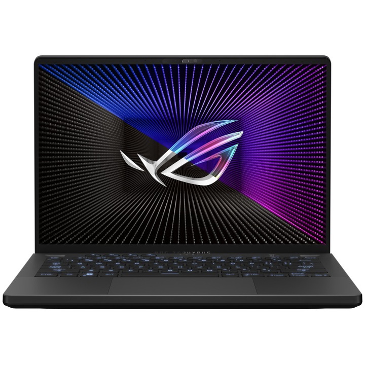 Laptop Gaming ASUS ROG Zephyrus G14 GA402NJ cu procesor AMD Ryzen™ 7 7735HS pana la 4.70 GHz, 14", FHD+, IPS, 144Hz, 16GB DDR5, 512GB SSD, NVIDIA® GeForce RTX™ 3050 6GB GDDR6 TGP 95W, No OS, Eclipse Gray