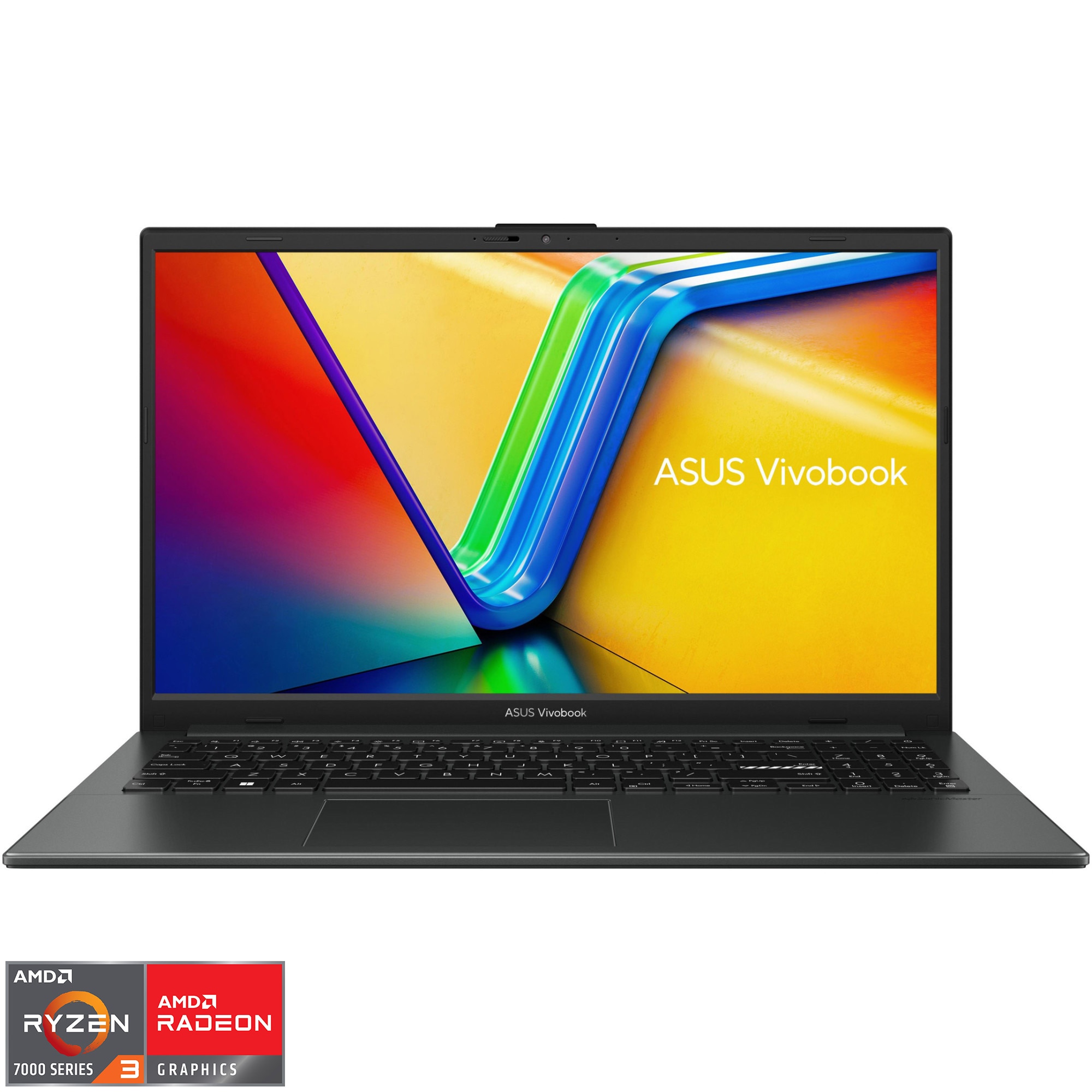 Laptop ASUS VivoBook Go 15 OLED E1504FA cu procesor AMD Ryzen™ 3 7320U pana la 4.10 GHz, 15.6 , Full HD, OLED, 8GB, 512GB SSD, AMD Radeon™ Graphics, No OS, Mixed Black